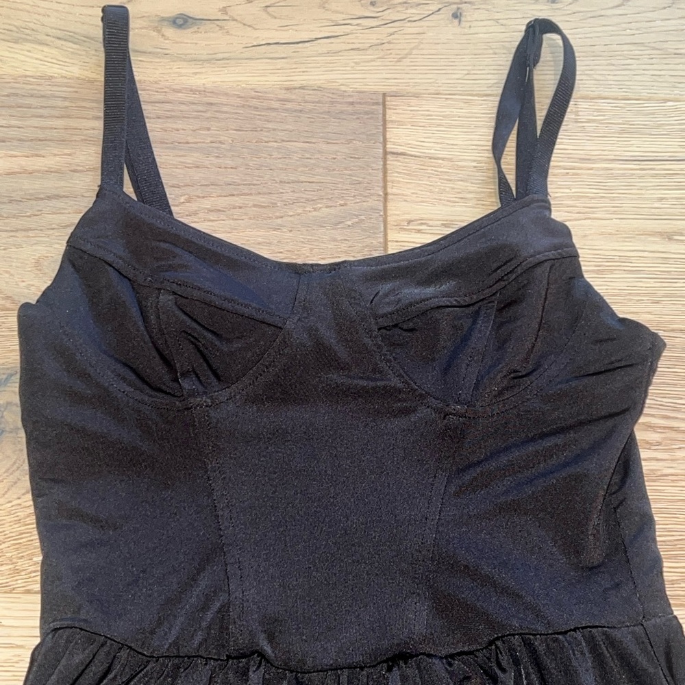 Urban outfitters athletic romper/dress with cups and corset top size xs